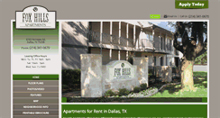 Desktop Screenshot of foxhillsapartments.com
